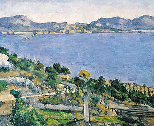 Paul Cézanne - L'Estaque, Anischt einer bucht bei Marseilles