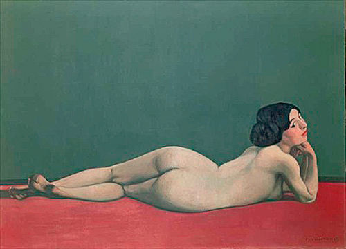 Felix Vallotton - Liegender Rückenakt