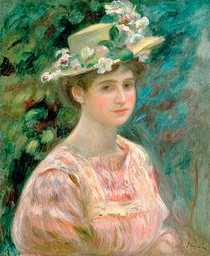 Pierre-Auguste Renoir - Mädchen mit Blumenhut