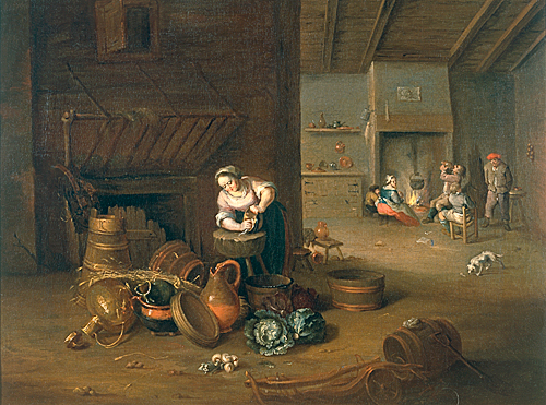 David Teniers D.J. - Mittelalterliches Kücheninterieur