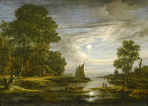 Aert van der Neer - Mondscheinlandschaft