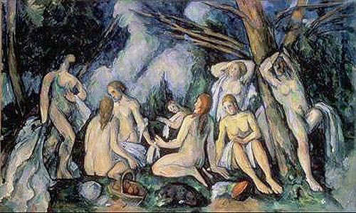 Paul Cézanne - Nackte in einer Landschaft