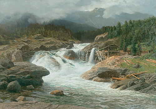 Themistokles von Eckenbrecher - Norwegischer Wasserfall