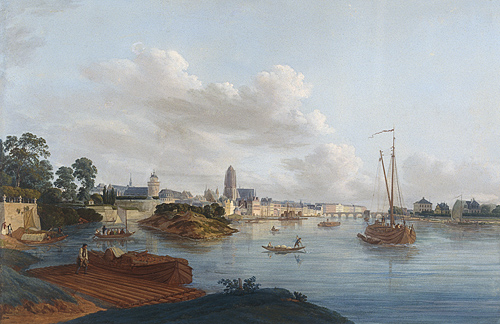 Anton Radl - Panoramablick auf Frankfurt a. M. von 1812 