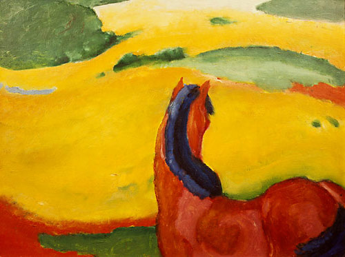 Franz Marc - Pferd in der Landschaft