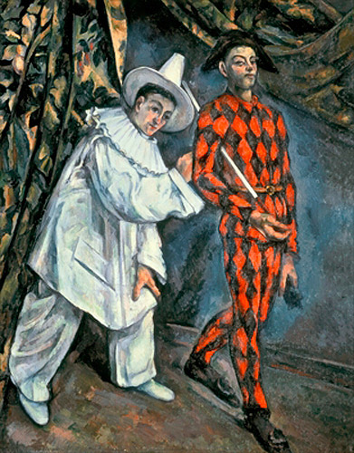 Paul Cézanne - Pierrot und Harlekin (Mardi Gras)