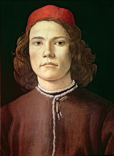 Sandro Botticelli - Portrait eines jungen Mannes
