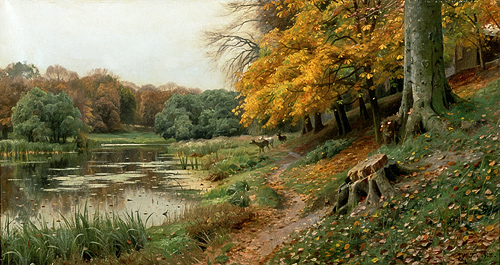 Peder Moensted - Rehe im Wald