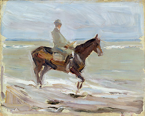 Max Liebermann - Reiter am Strand