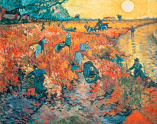 Vincent van Gogh - Rote Weinberge in Arles