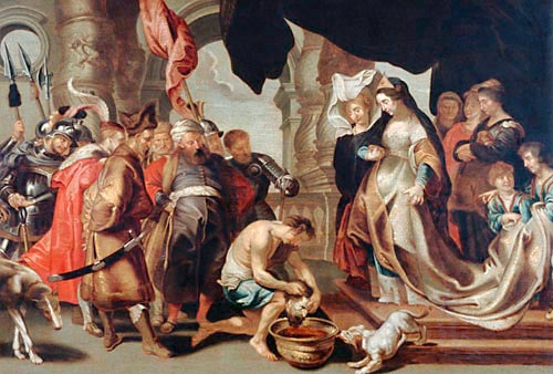  ital. Maler - Salome wird das Haupt Johannes des Täufers überbracht