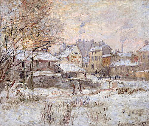 Claude Monet - Schneelandschaft