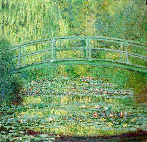Claude Monet - Seerosenteich und japanische Brücke