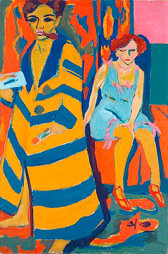 Ernst Ludwig Kirchner - Selbstbildnis mit Modell