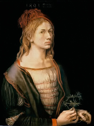 Albrecht Dürer - Selbstportrait mit Distel