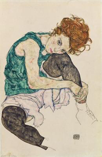 Egon Schiele - Sitzende Frau