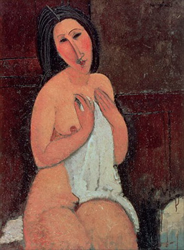 Amadeo Modigliani - Sitzender Akt mit Hemd