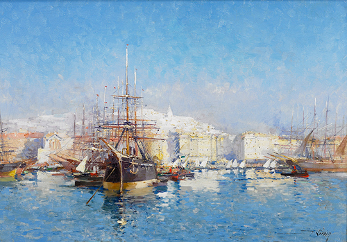 Eugen Galien-Laloue - Sommertag in Marseille