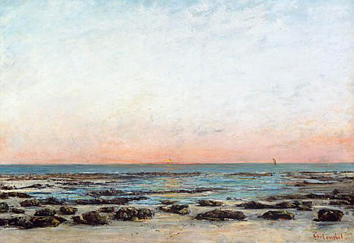 Gustave Courbet - Sonnenuntergang, Trouville