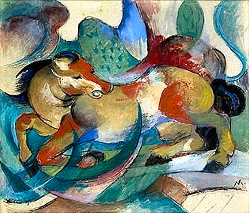 Franz Marc - Springendes Pferd