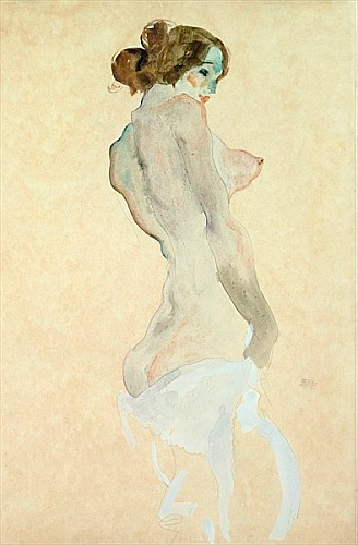 Egon Schiele - Stehender Akt