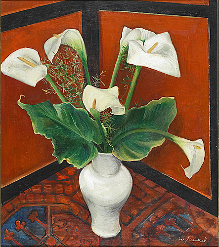 Willy Jaeckel - Stilleben mit Calla