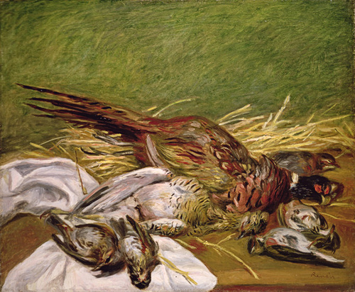 Pierre-Auguste Renoir - Stilleben mit Fasan und Drosseln