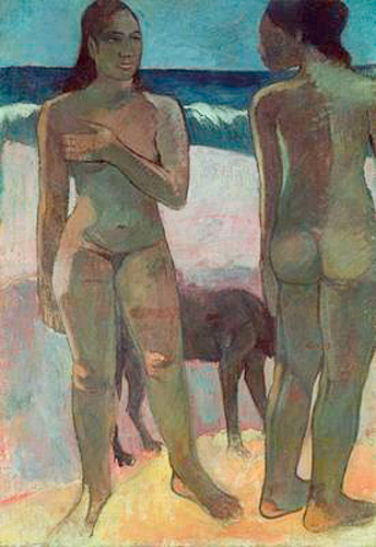 Paul Gauguin - Tahitianerinnen am Strand