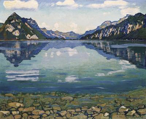 Ferdinand Hodler - Thunersee mit Reflexionen