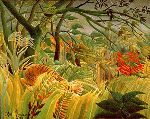 Henri Rousseau - Tiger im tropischen Sturm