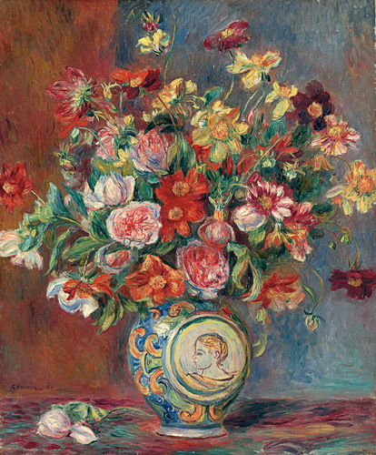 Pierre-Auguste Renoir - Vase mit Blumenstrauß