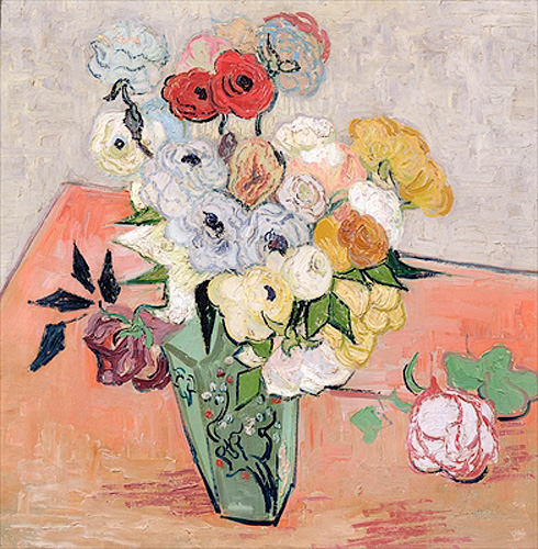 Vincent van Gogh - Vase mit Rosen und Anemonen
