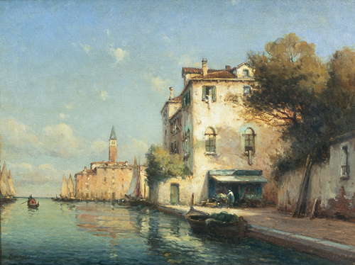 Antoine Bouvard - Venedig in der Abendsonne