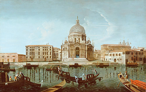Giovanni Antonio Canal - Umkre Canaletto - Venedig-Santa Maria della Salute mit Canale Grande