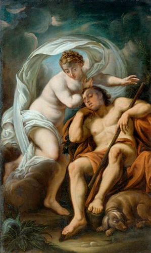 ital. Mythologiemaler - Venus und der schlafende Anchises