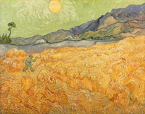 Vincent van Gogh - Weizenfeld beim Mähen