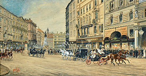 Franz Witt - Wiener Straßenszene