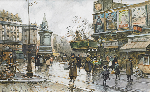 Eugen Galien-Laloue - Winter in Paris 