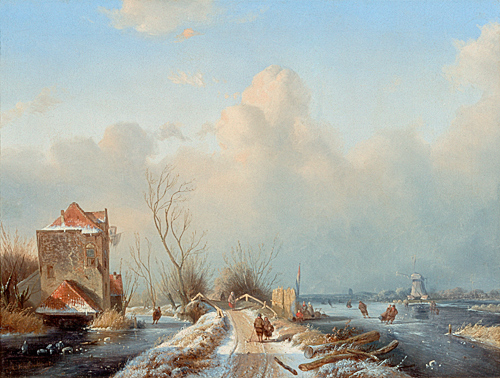 Andreas Schelfhout - Winterfreuden