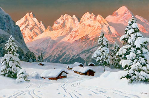 Alwin Arnegger - Winteridylle in den Alpen
