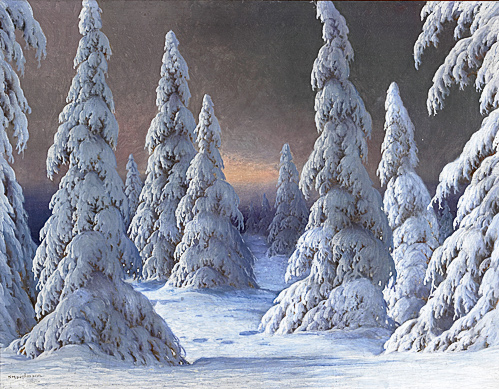 Karl Hauptmann - Winterwald